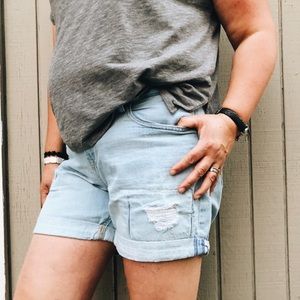 7” Denim shorts